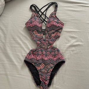 Abercrombie cut out one price swim suit in size small
